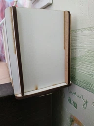 Карандашница подставка для канцелярии, карандашей, ручек, фломастеров и кистей «XS»(лхдф) на 4 отделения белый (411141) фото от покупателей 1