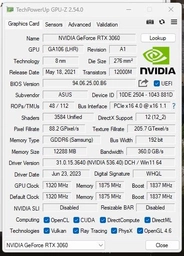 Видеокарта Asus PCI-Ex GeForce RTX 3060 Dual OC V2 LHR 12GB GDDR6 (192bit) (1837/15000) (1 x HDMI, 3 x DisplayPort) (DUAL-RTX3060-O12G-V2) фото от покупателей 17
