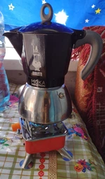 Кавоварка гейзерная Bialetti Moka Induction Red (2 чашки) 0006942 фото від покупців 8