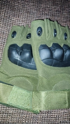 Перчатки тактические короткопалые UAD ЗЕВС M с защитой Олива (UAD0030M) фото от покупателей 2