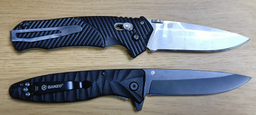 Нож складной Ganzo G620-G1 (длина: 205мм, лезвие: 88мм, черное),хаки фото от покупателей 8