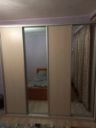 Шафа-купе чотиридверна Roko 238.4х242х60 см ДСП + Дзеркало Сірий (20200027557) фото від покупців 19