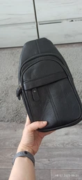 Сумка слинг через плечо мужская из натуральной кожи Laras K101023 Black (ROZ6300004239) фото от покупателей 1