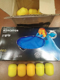 Защитные нитриловые перчатки Mercator Gogrip L оранжевые 25 пар