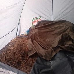 Двухслойная палатка 4-х местная туристическая Green Camp 1009 серая фото от покупателей 4