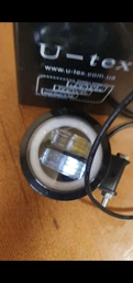 Светодиодная противотуманная балка Led ближний свет круглая с жёлтыми ангельскими глазками Avtoexpect (05590)