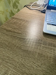 Стіл письмовий Line Лайт Ferrum-decor 750x1200x600 Чорний метал ДСП Дуб Сан-Маріно 16 мм (LINE123) фото від покупців 7