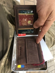 Гаманець чоловічий шкіряний Peterson PTN 1517-P-UP UA-BLACK чорний фото от покупателей 1