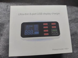 Зарядна станція ASOMETECH 40W LED дисплей USB+Type-C 8-портовий настільний зарядний пристрій Швидка USB-зарядка QC3.0 PD3.0 фото від покупців 6