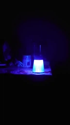 Лампа від комах 5 Вт на акумуляторі UV знищувач комарів мух мошок ос портативна електрична пастка для дому дачі тераси кемпінгу Сірий фото від покупців 15