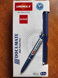 Набор шариковых ручек Unimax Documate 1 мм Синий 12 шт (UX-120-02)