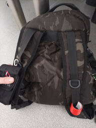 Тактический походный супер-крепкий рюкзак с органайзером 40 л. Атакс чёрный +ПОЯСНОЙ РЕМЕНЬ Кордура 1200 ден фото от покупателей 1