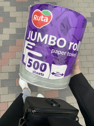 Бумажные полотенца Ruta Jumbo Roll 2 слоя 500 отрывов (4820202895503) фото от покупателей 6