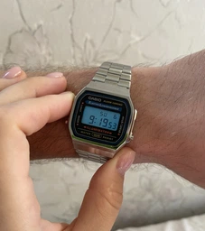 Чоловічі наручні годинники Casio A168WA-1YES фото от покупателей 7