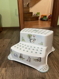 Сходинка-лавка на дві сходинки Winni the Pooh біла 1552