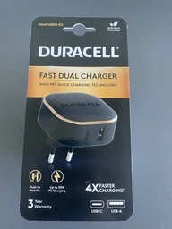 Зарядное устройство Duracell | PD30W+PPS18W | USB-A, TYPE-C | Black-Copper (DRACUSB20-EU) фото от покупателей 10