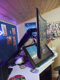 Настольное крепление для монитора RZTK NB-F100A 22-35'' до 12кг VESA 75x75/100x100мм Black + кабель USB3.0 1.5 м фото от покупателей 2