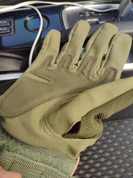 Перчатки Полнопалые Тактические /Военные с Закрытыми Пальцами Зеленые (Олива) ( L )