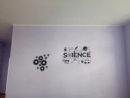 Вінілова наклейка Science (наклейки на стіни для школи мотиватор текст хмара тегів) глянець 1000х580 мм