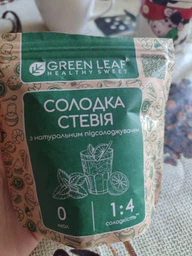 Упаковка заменителя сахара Green Leaf Сладкая Стевия 1:4 ДП 100 г х 2 шт (4820236270086_1) фото от покупателей 3