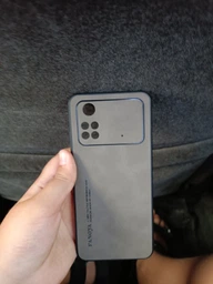 Шкіряний чохол - накладка Fanoya для Xiaomi Poco M4 Pro 4G gray