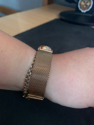 Mеталлический ремешок Миланская Петля Milano Jobs Xiaomi Mi Band 6/5/4/3 золото (mrk3064) фото от покупателей 11