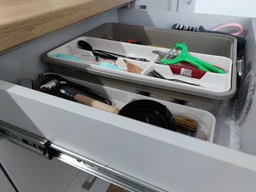 Органайзер подвійний для столових приладів Omak Plastik Deco Bella Пластик 38.8x17x5.2 см 50804 (52247115) фото від покупців 3