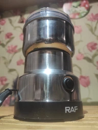 Кофемолка электрическая RAF 300W для кофе и специй, зерна, орехов, семян, трав меттал фото от покупателей 2