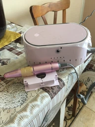 Фрезер для маникюра Bucos Nail Drill X3 PRO WHITE PEARL 65 Ватт, 35 000 об./мин. фото от покупателей 9