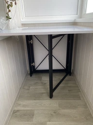 Стіл-книжка трансформер Оріон 2 Ferrum-decor 750x1520x730 Чорний метал ДСП Дуб Артизан 16 мм (ORI206)