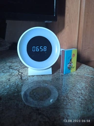 Світильник нічник з акумулятором LEDVANCE NIGHTLUX CLOCK 5лм / 2700К-6500К / Білий (4058075757721) фото від покупців 1