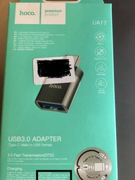 Адаптер OTG Hoco UA17 USB 2.0 штекер на Type-C гніздо, підтримка функції OTG та передачі даних, зарядка 2A/3A/60W фото від покупців 1