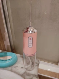 Ирригатор для чистки зубов/полости рта портативный с аккумулятором Oral Irrigator на 240 мл белый (GS-114567) фото от покупателей 19