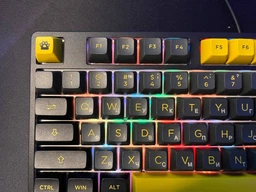 Механічна бездротова (Bluetooth +2.4G) з HOT SWAP клавіатура AKKO 5087B Plus Black & Gold 87Key, CS Silver, УКР/АНГЛ, RGB, Чорний фото від покупців 16