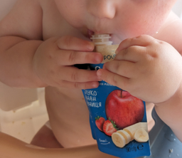 Упаковка Фруктово-овочевого пюре Gerber Яблуко Банан Полуниця для дітей із 6 місяців 90 г х 16 шт (8445290734204) фото від покупців 15