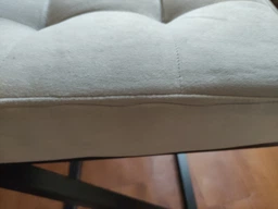 Табурет Лофт otto UNI м’який 35х35х53см сірий мікровелюр loft