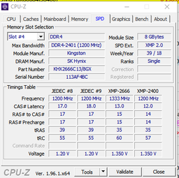 Оперативная память Kingston DDR4-2666 16384MB PC4-21328 (KVR26N19S8/16)