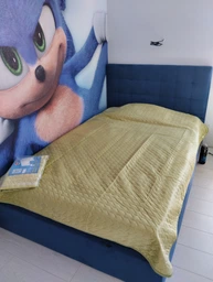 Покривало двостороннє Руно 220x240 см - Велюр Green banana зелений (22250) фото від покупців 4