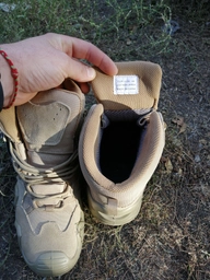 Водонепроницаемые ботинки (берцы) 39 размер (25,5 см) тактические (военные) треккинговые демисезонные Alligator Coyote (Коричневые, Песочный) M-tac фото от покупателей 4