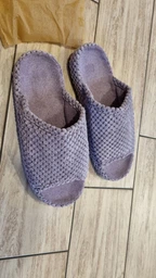 Женские домашние тапочки с анатомической подошвой с открытым носком FX shoes 7007 36 (23 см) Сиреневые (2820000016706) фото от покупателей 13