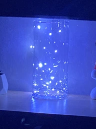 Светодиодная гирлянда USB LED Капля росы на проволоке 3 м на 30 лампочек холодный свет фото от покупателей 1