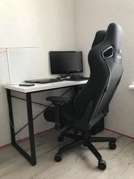 Компьютерный стол Ferrum-decor Дейв 75x100x60 черный ДСП Дуб Сонома 32мм фото от покупателей 3