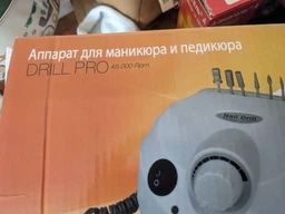 Ручка микромотор для фрезера Nail Drill на 35000 об. серебро фото от покупателей 5