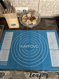 Коврик для теста антипригарный коврик кондитерский силиконовый коврик для кухни коврик для формовки и выпечки теста коврик для раскачки теста 60х40 см kayfovo MT-23 фото от покупателей 5