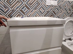 Тумба с умывальником CERSANIT Moduo Set B14 80x62x45см подвесная белая SZFZ1003896661 фото от покупателей 9