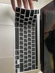 Накладка на клавіатуру Fruct для MacBook Pro 13 (2020) / MacBook Pro 13 (2022 M2) / Pro 16 (2019) EU Чорна Українскі букви фото від покупців 6