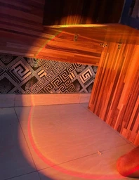 Світлодіодна атмосферна лампа захід сонця РГБ LED Sunset Lamp RGB проекційний світильник торшер на гнучкій ніжці 7 кольорів від USB фото від покупців 6