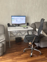 Стіл письмовий Раян Ferrum-decor 750x1000x600 Сірий метал ДСП Бетон 32 мм (FRD-106476)