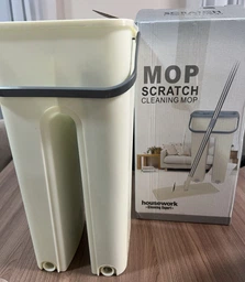 Швабра ледащо з відром Cleaning Mop зі складною ручкою і системою віджиму Бежевий 6363MOP-A ( ) TIN66 фото від покупців 7