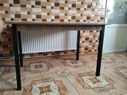 Стол кухонный Ferrum-decor Марио 75x120x60 Черный ДСП Бетон 16мм (MAR0007) фото от покупателей 3